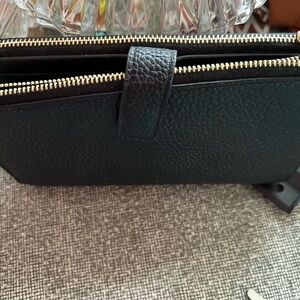 Michael Kors Black textured Leather Wallet